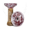 ראש לנרגילה OBLAKO Glaze Top Phunnel M(בורדו לבן)