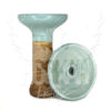 ראש לנרגילה OBLAKO Glaze Top Phunnel M (תכלת לבן)